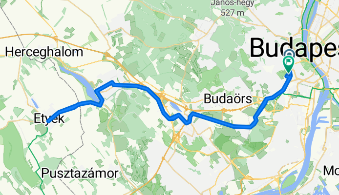 Hegyalja út, Budapest - Zólyomi út, Budapest