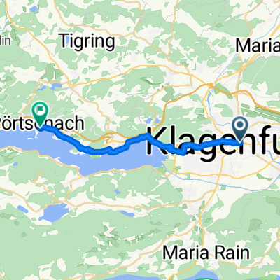 Klagenfurt Kolpinghaus nach Bahnhofplatz