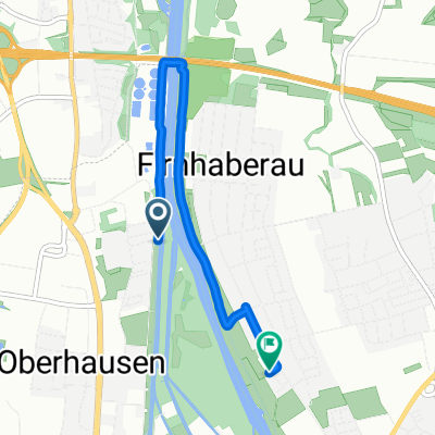 Äußere Uferstraße, Augsburg nach Zum Griesle, Augsburg