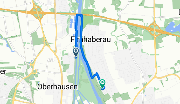 Äußere Uferstraße, Augsburg nach Zum Griesle, Augsburg