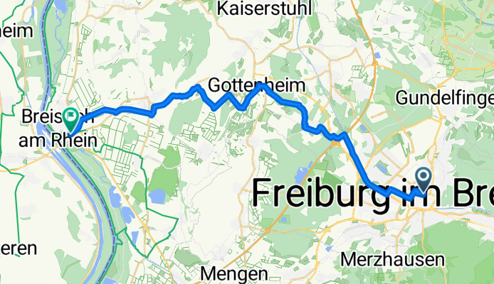 Rheinstraße nach Breisach