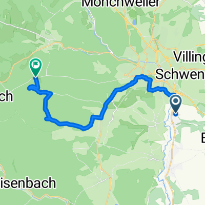 Terra Wohnpark, Villingen-Schwenningen nach Alte Vöhrenbacher Straße, Unterkirnach