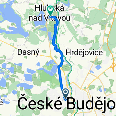 České Budějovice - Hluboká nad Vltavou (10 km)