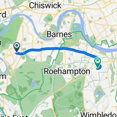 Sheen Road, Richmond to Repton House, London