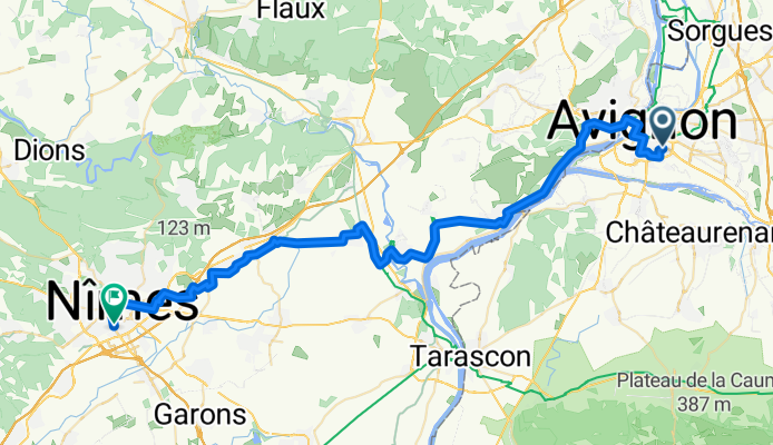 Avignon to Nimes