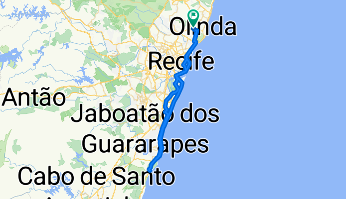 Rua Maria Lúcia Almeida de Araújo, Olinda a Rua Guaraná, Olinda