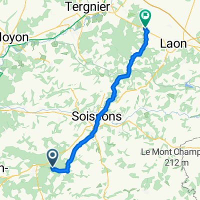 Chemin de Puisseux, Fleury à Rue Paul Dangenne, Crépy