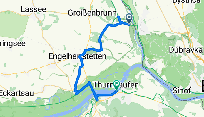 Энгельхартштеттен до Hummelstraße, Хайнбург-ан-дер-Донау