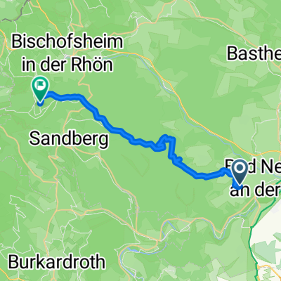 Landwehr, Hohenroth nach Fränkischer Marienweg, Bischofsheim in der Rhön