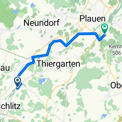 Oberweischlitzer Straße 19A nach Clara-Wieck-Straße