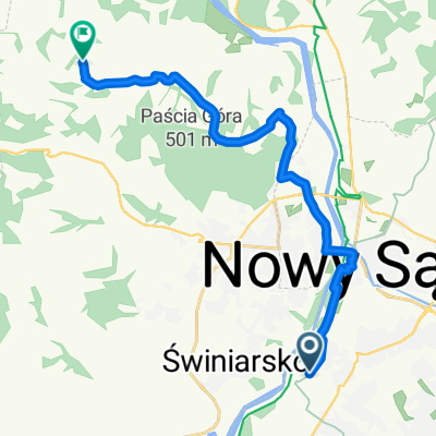 Tłoki, Nowy Sącz do Wola Marcinkowska, Chełmiec