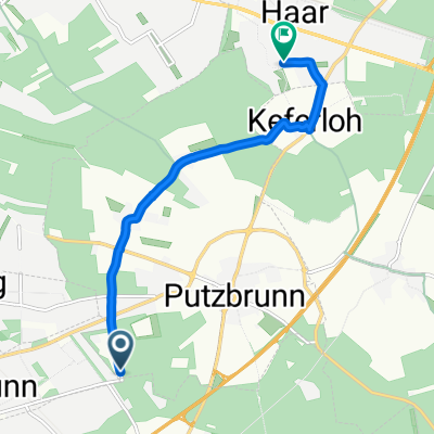 Ottobrunn nach Jagdfeldring, Haar