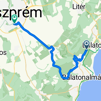 Erkel Ferenc utca, Balatonalmádi - Mártírok útja, Veszprém