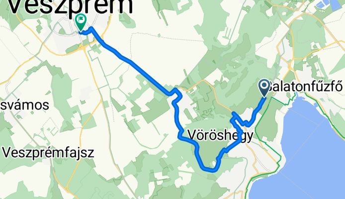 Erkel Ferenc utca, Balatonalmádi - Mártírok útja, Veszprém