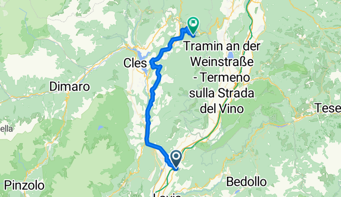 Von San Michele all'Adige bis Ruffrè-Mendola