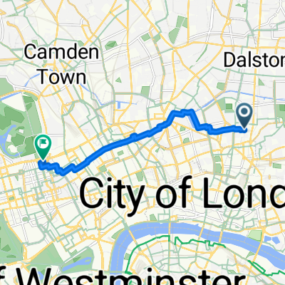 Hoxton Square, London to City of Westminster, London