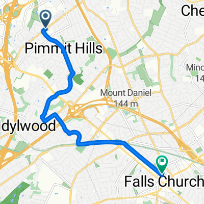 Tremayne Pl, McLean to W Broad St, Falls Church