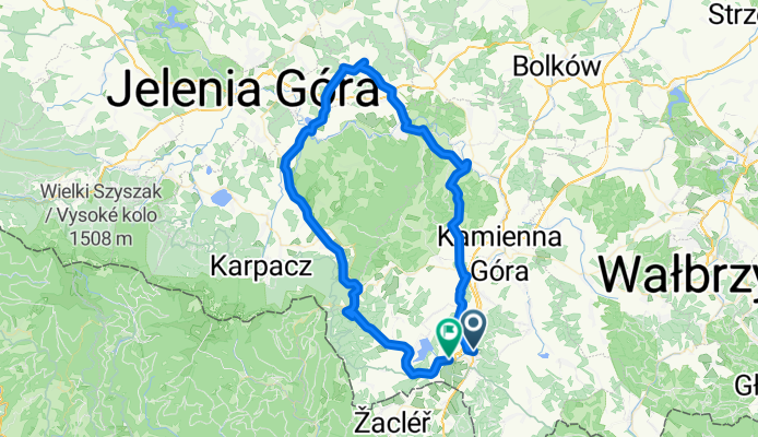 Kamiennogórska, Lubawka do Droga Wojewódzka 369, Lubawka
