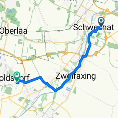 Bruck-Hainburger Straße, Schwechat nach Arbeitergasse, Leopoldsdorf