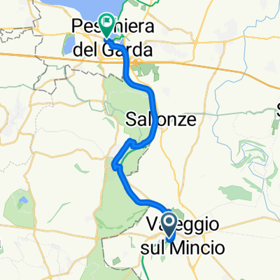 Via Raffaello Sanzio nach Via Risorgimento 5b