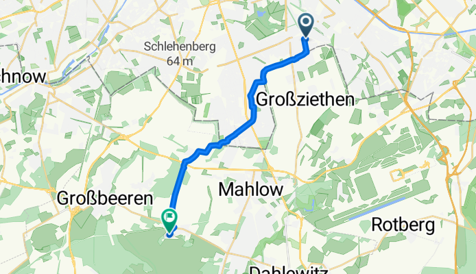 Landreiterweg nach Schloss Diedersdorf - Großbeeren