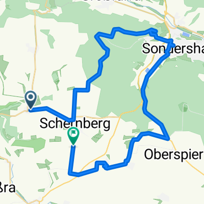 Tobaer Straße, Sondershausen nach Gunderslebener Straße, Sondershausen