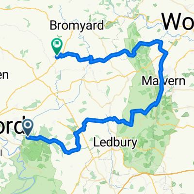 Whitehall Road, Hereford to Stallenge, Bromyard