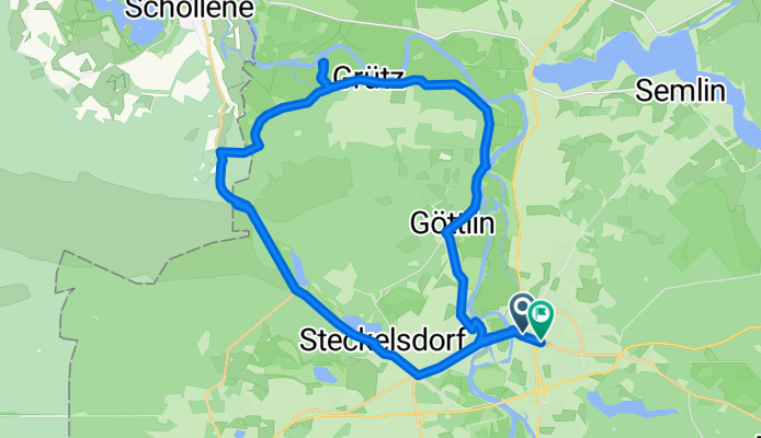 Kirchgang, Rathenow nach Märkischer Platz, Rathenow