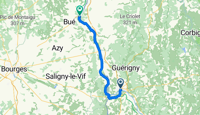 Nevers nach Saint  Satur