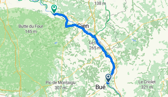 Saint-Satur nach Saint Pere sur Loire