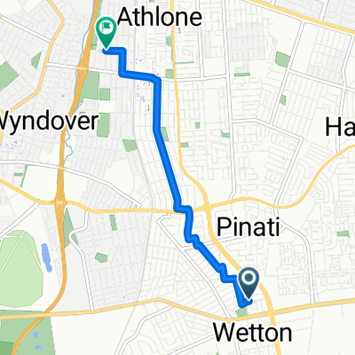 Route in Cape Town