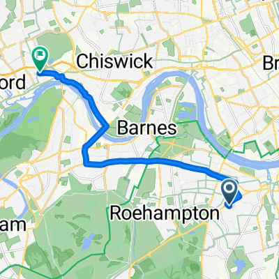 Stormont House, London to Clayponds Lane, Brentford