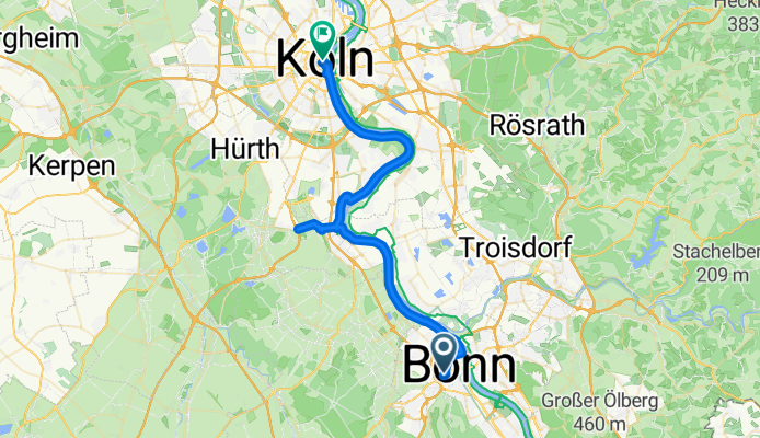 Richard-Wagner-Straße, Bonn nach Kardinal-Hoffner-Platz, Köln