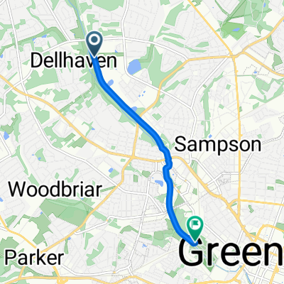 Old Buncombe Rd, Greenville to Welborn St, Greenville