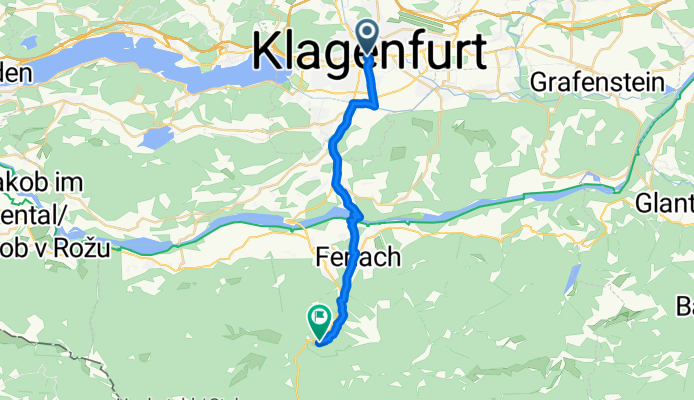 Klagenfurt-Mountainbike-Tour keine Wasserfälle