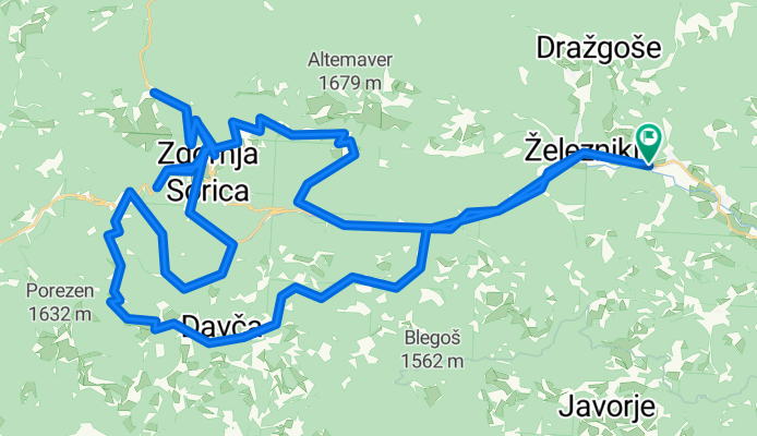 Selca-Ravne-Soriška-PB-Podhoč-Davča-Selca