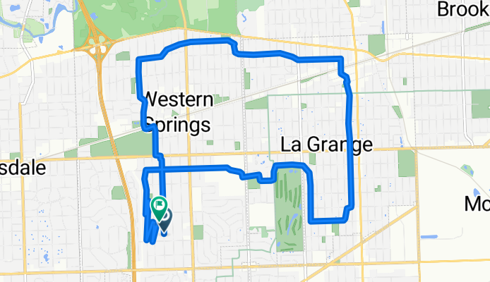Woodland Ave, Western Springs to Woodland Ave, Western Springs
