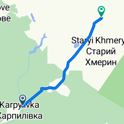 Вулиця Без Назви, Ілляшівка to Вулиця Без Назви, Тайки
