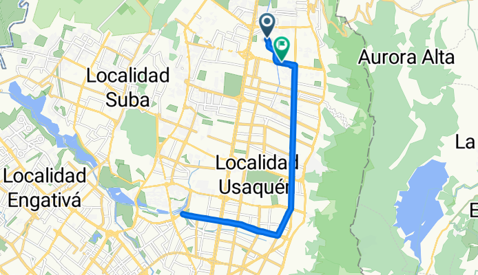Calle 181, Bogotá a Avenida Calle 170, Bogotá