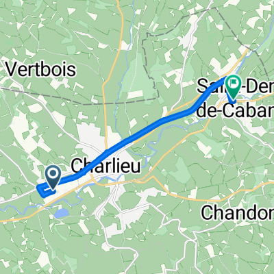 Rue Magellan, Saint-Nizier-sous-Charlieu à Rue de la République, Saint-Denis-de-Cabanne