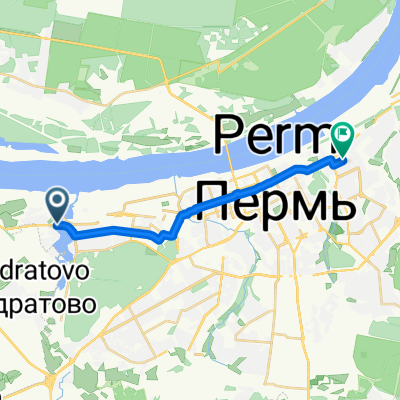 улица Строителей, Пермь до улица Лебедева, Пермь