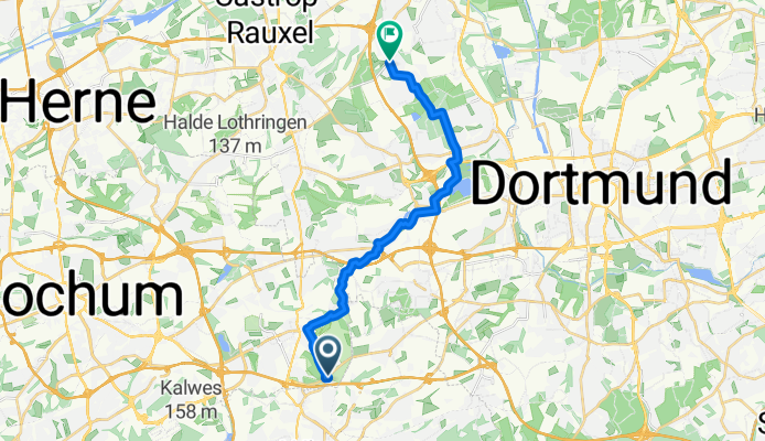 Am Schöttelse, Bochum nach Kräutergarten, Dortmund