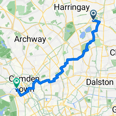 Manchester Road to Oval Road to work