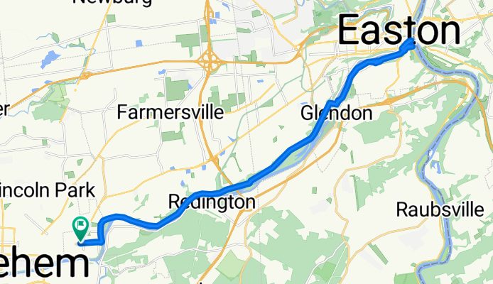 Clearfield St, Freemansburg to Clearfield St, Freemansburg