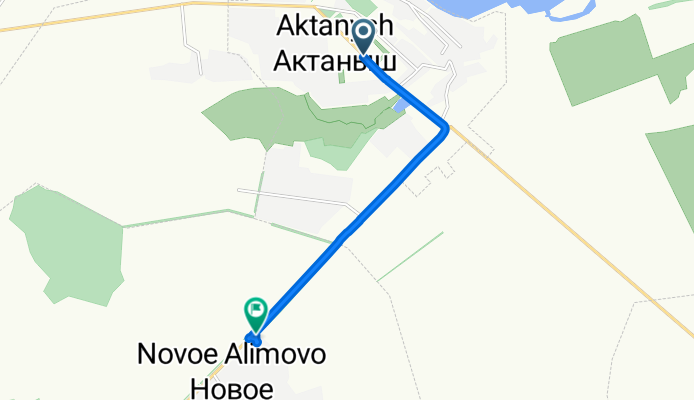 От проспект Ленина 61Б до Неизвестная Дорога