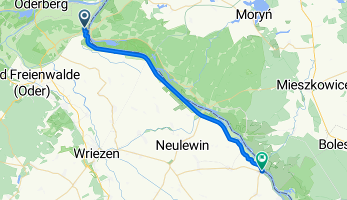 Hohenwutzener Chaussee, Bad Freienwalde nach Poststraße, Letschin