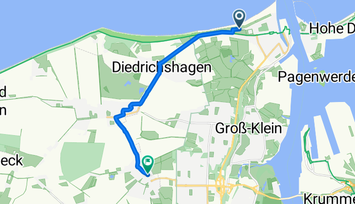 Strandweg, Rostock nach Teichweg, Elmenhorst/Lichtenhagen