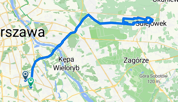 Wróbla, Warszawa do Fort Służew, Warszawa