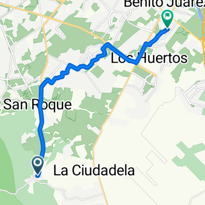 Santa Ana de Arriba a Calle Granjeno, Ciudad Benito Juárez