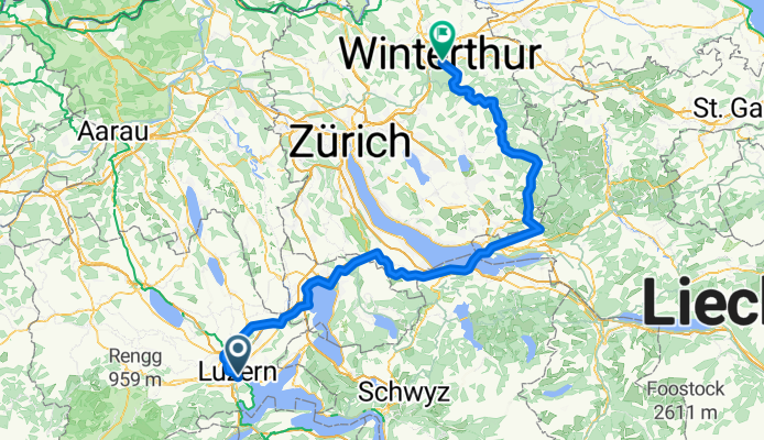 Von Luzern bis Winterthur